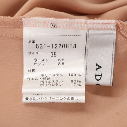 ADORE アドーア 531-1220818 ﾋﾟﾝｸ ﾍﾞﾙﾄ付きｿﾌﾄｻﾃﾝｽｶｰﾄ スカート 38