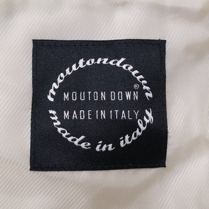 1piu1uguale3 ウノピゥウノウグァーレトレ ｘEMMETIエンメティ MRB536 MOUNTON SHORT WRAPHOODED COAT ムートン切替ダウン コート IV