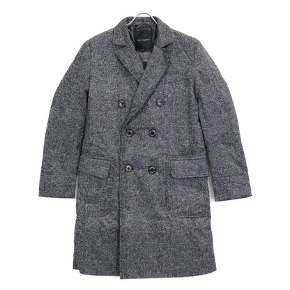 1piu1uguale3 ウノピゥウノウグァーレトレ 【×ﾃﾞｭﾍﾞﾃｨｶ】MRC040 ｸﾞﾚｰ LIMONTA JAQUARD NYLON CHESTER COAT ﾁｪｽﾀｰｺｰﾄ コート V