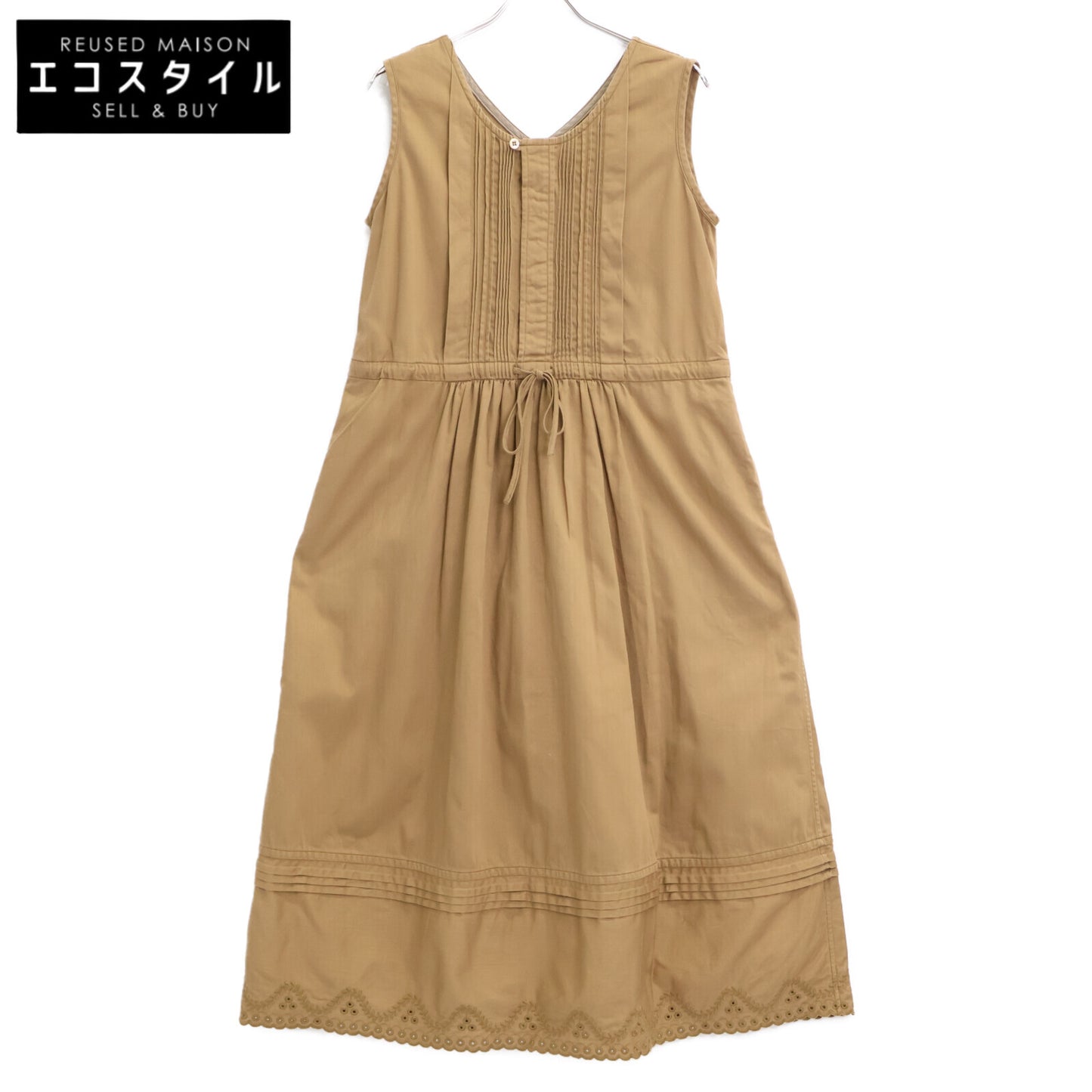 45R フォーティファイブ アール 70450411 24SS ﾌﾞﾗｳﾝ ﾓﾝﾌﾟﾁﾁﾉのﾍﾟﾁﾄﾞﾚｽ ワンピース O2