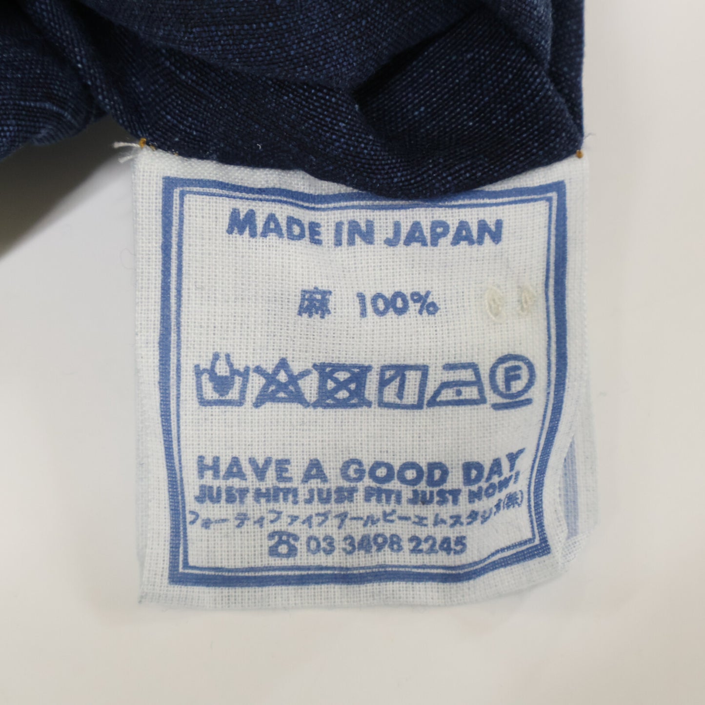 45R フォーティファイブ アール 70440031 ﾌﾞﾙｰ ﾘﾈﾝのｾｰﾗｰｽｶｰﾄ(ｲﾝﾃﾞｨｺﾞ) スカート O3