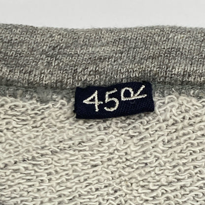 45R フォーティファイブ アール 70370112 ｸﾞﾚｰ ｶﾞｰｾﾞ裏毛ﾋﾟｷﾞｰRﾌﾟﾘﾝﾄのﾗｸﾞﾗﾝｽｳｪｯﾄﾄｯﾌﾟ トップス 3