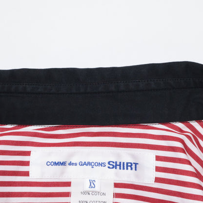 COMME des GARCONS SHIRT コムデギャルソンシャツ 【22SS】FI-B025 アーム/ヨーク切替 長袖シャツ/ トップス XS
