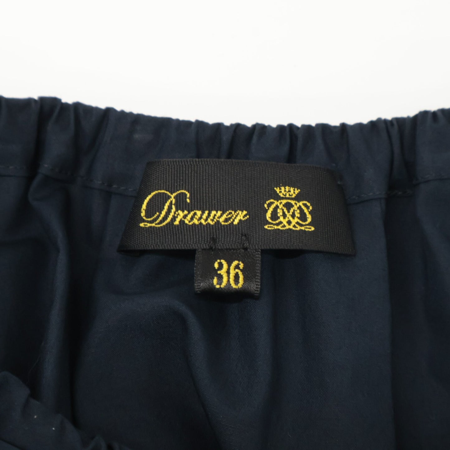 DRAWER ドゥロワー 6526-299-1409 ﾈｲﾋﾞｰ ｷﾞｬｻﾞｰｼｮｰﾄｽﾘｰﾌﾞﾜﾝﾋﾟｰｽ ワンピース 36