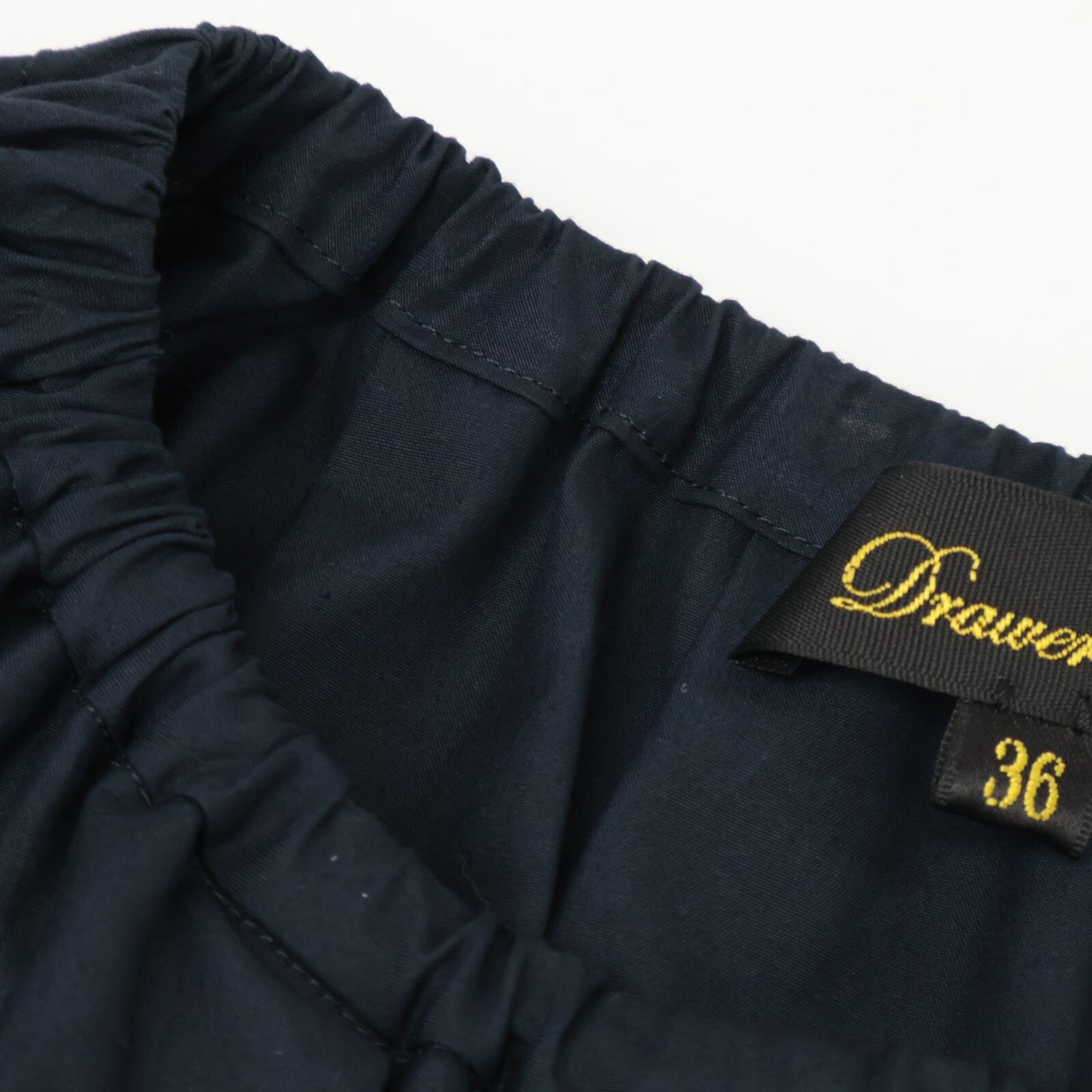 DRAWER ドゥロワー 6526-299-1409 ﾈｲﾋﾞｰ ｷﾞｬｻﾞｰｼｮｰﾄｽﾘｰﾌﾞﾜﾝﾋﾟｰｽ ワンピース 36