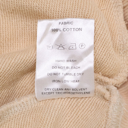 WATER THE PLANT ウォーターザプラント ﾍﾞｰｼﾞｭ ｺｯﾄﾝ ｽﾏｲﾘｰﾛｺﾞ ﾊﾞｯｸﾌﾟﾘﾝﾄ ｽｳｪｯﾄﾌｰﾃﾞｨﾌﾟﾙｵｰﾊﾞｰ トップス M