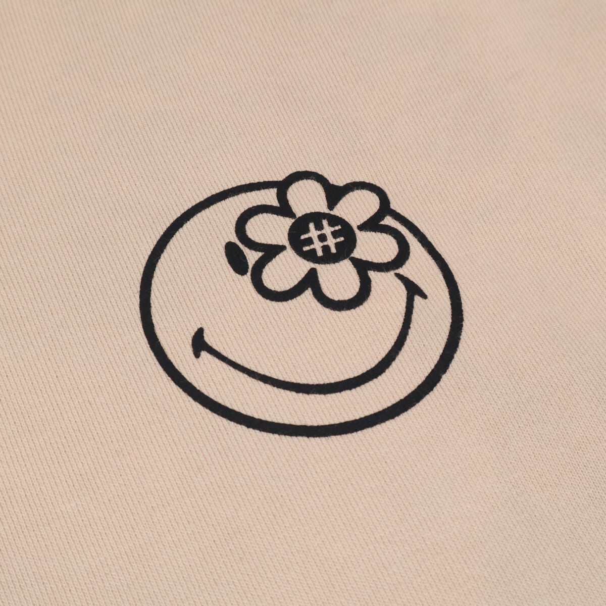 WATER THE PLANT ウォーターザプラント ﾍﾞｰｼﾞｭ ｺｯﾄﾝ ｽﾏｲﾘｰﾛｺﾞ ﾊﾞｯｸﾌﾟﾘﾝﾄ ｽｳｪｯﾄﾌｰﾃﾞｨﾌﾟﾙｵｰﾊﾞｰ トップス M