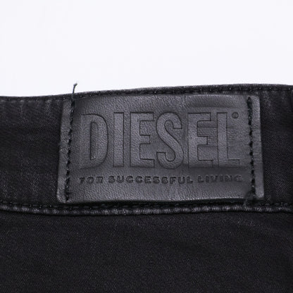 DIESEL ディーゼル 00SZ9E D-RHITA ﾌﾞﾗｯｸ ｺｯﾄﾝ ﾎﾞﾀﾝﾀﾞｳﾝ ｶｯﾄｵﾌﾌﾚｱﾛﾝｸﾞｽｶｰﾄ スカート 25