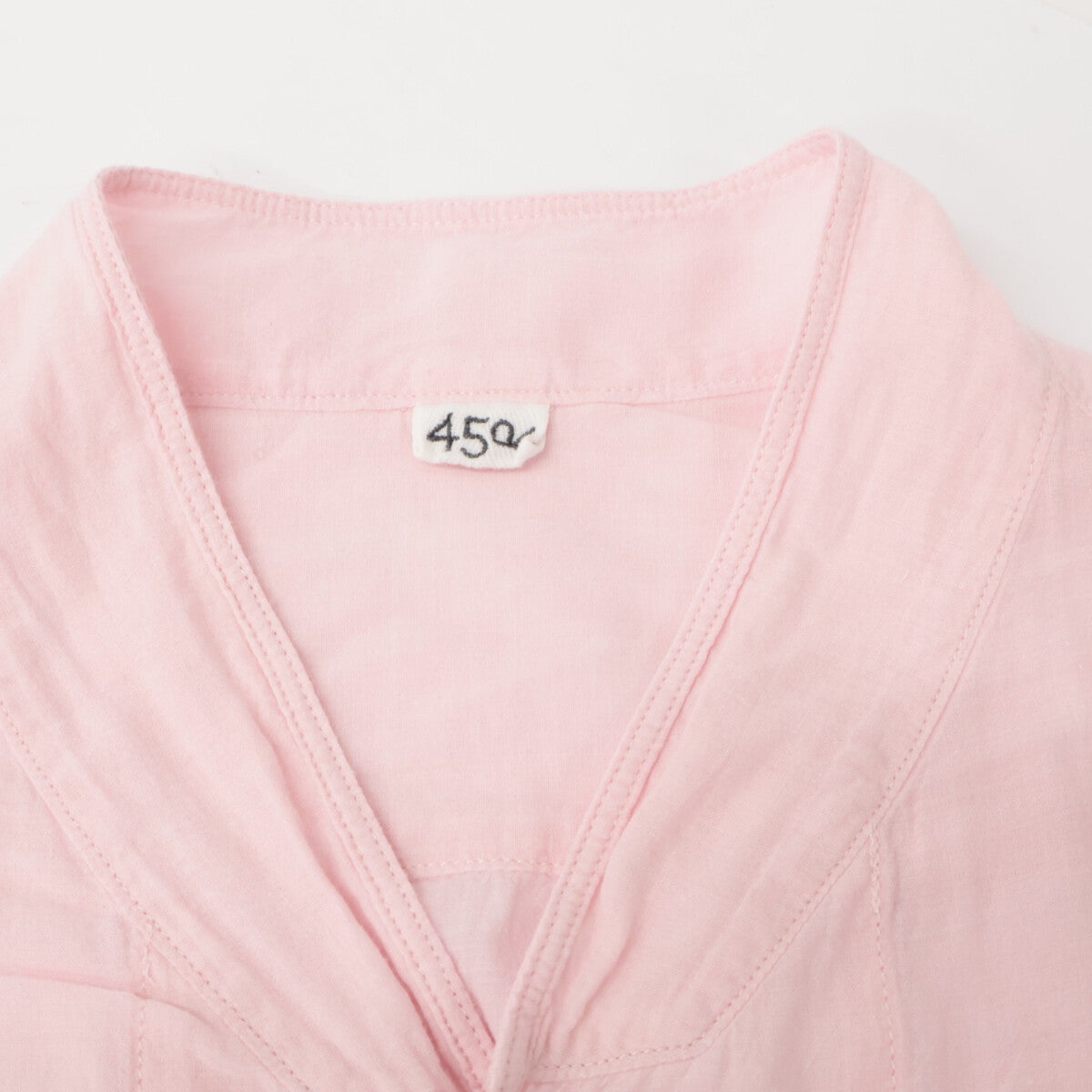 45R フォーティファイブ アール 70450231 ﾋﾟﾝｸ 春風ｲﾝﾄﾞｶﾃﾞｨの四角ﾄﾞﾚｽ(ｼｬﾝﾌﾞﾚｰ) ワンピース 表記なし