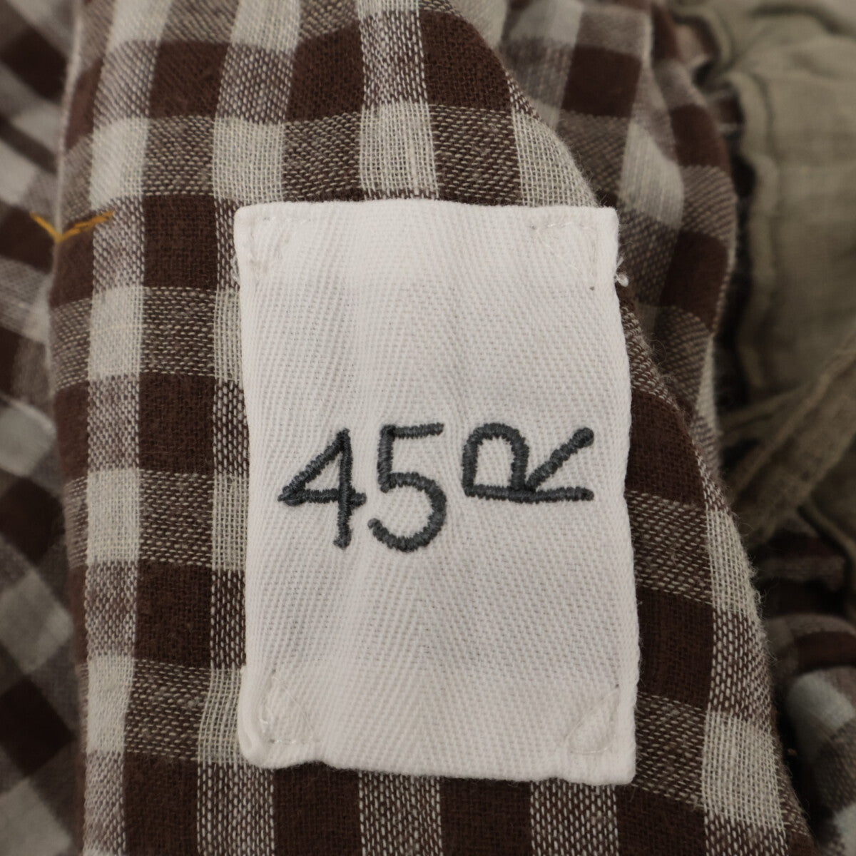 45R フォーティファイブ アール 71140084 ｶｰｷ 二重織のｶﾝﾄﾘｰﾌﾗﾜｰｽｶｰﾄ スカート 表記なし