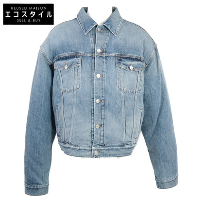 BALENCIAGA バレンシアガ 新品同様 国内正規 657603 TJW73 タイガーボア ダメージデニム ジャケット 42