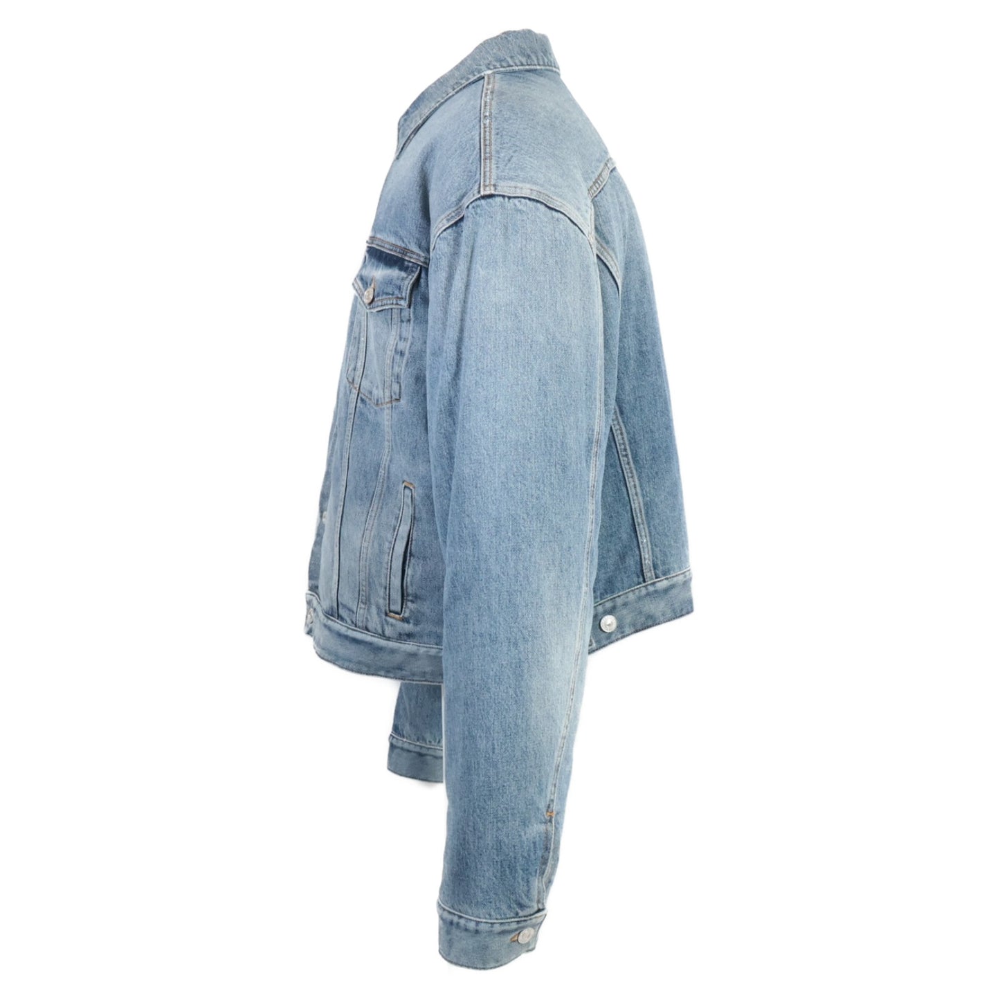 BALENCIAGA バレンシアガ 新品同様 国内正規 657603 TJW73 タイガーボア ダメージデニム ジャケット 42