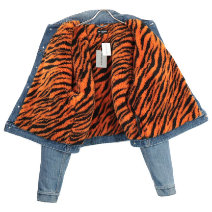 BALENCIAGA バレンシアガ 新品同様 国内正規 657603 TJW73 タイガーボア ダメージデニム ジャケット 42