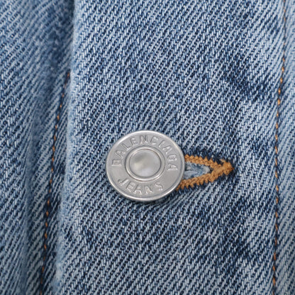 BALENCIAGA バレンシアガ 新品同様 国内正規 657603 TJW73 タイガーボア ダメージデニム ジャケット 42