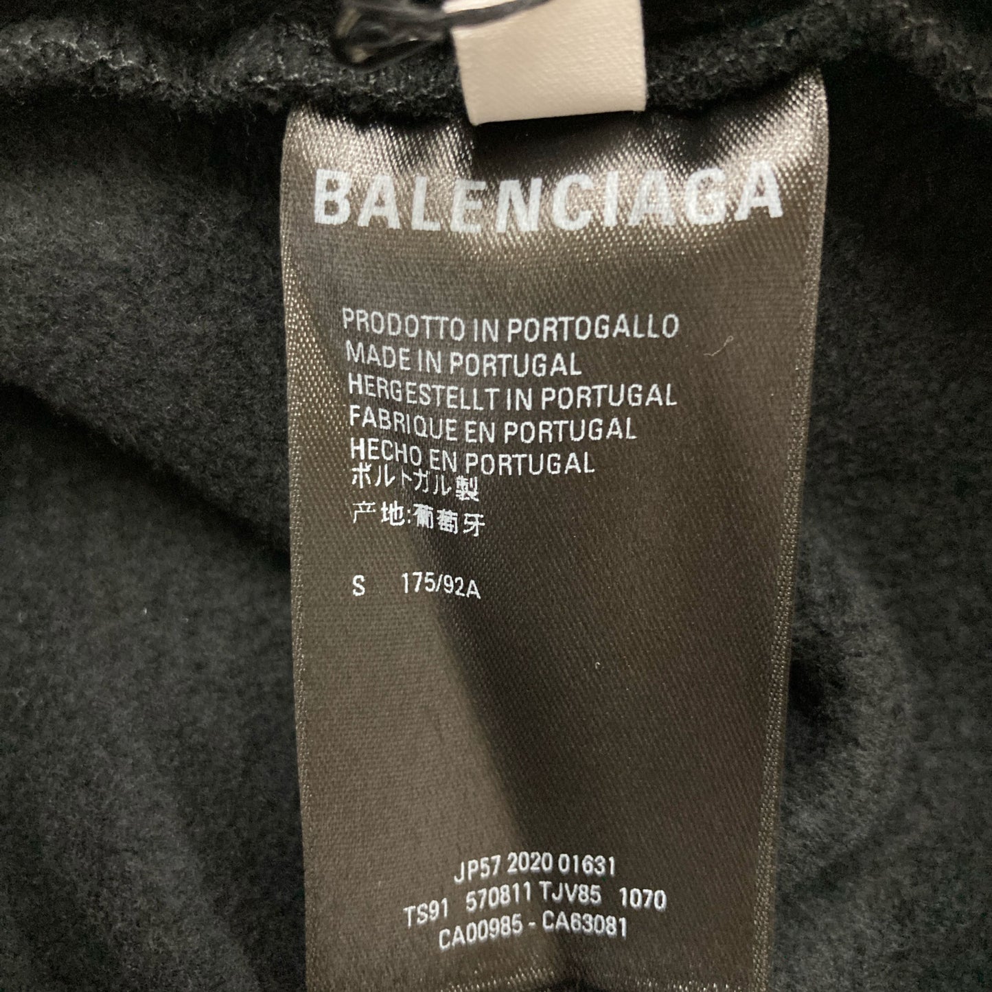BALENCIAGA バレンシアガ 新品同様 570811 TJV85 コットン BBロゴ刺繍 スウェットフーディプルオーバー トップス S