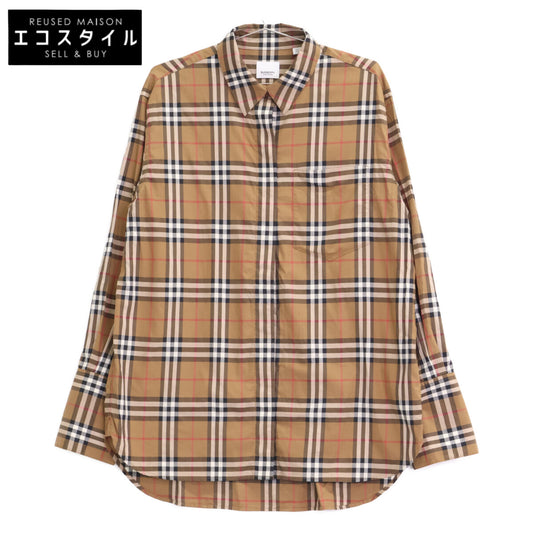 BURBERRY LONDON バーバリーロンドン 8084310 ﾌﾞﾗｳﾝ ﾃｨｯｼ期 ﾒｶﾞﾁｪｯｸ ｶｯﾀｰｼｬﾂ トップス 42