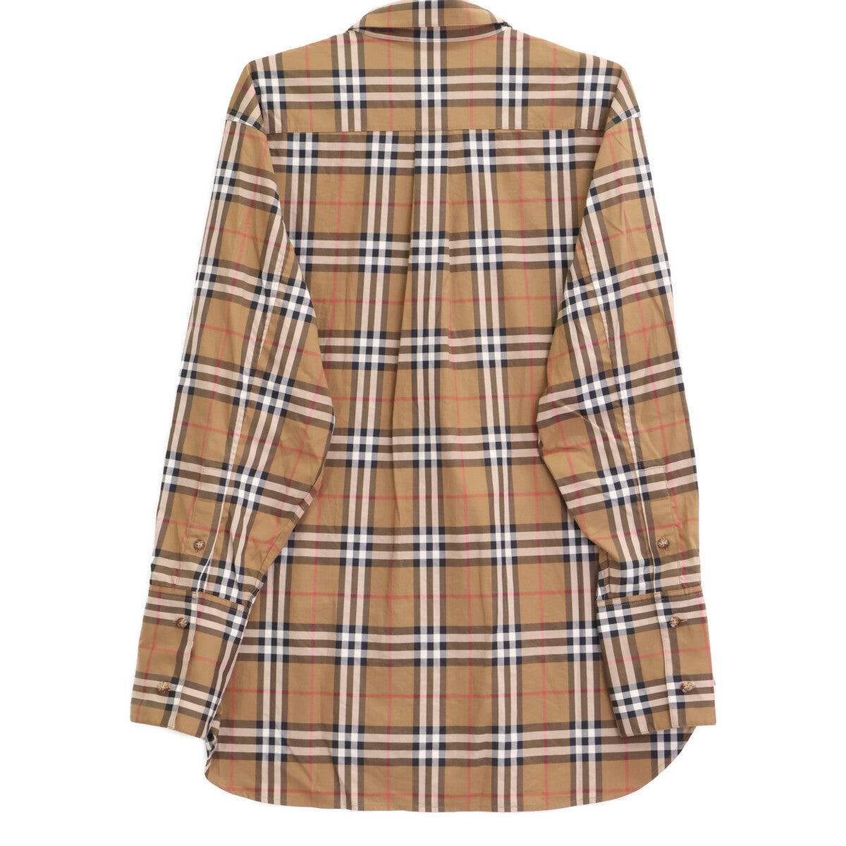 BURBERRY LONDON バーバリーロンドン 8084310 ﾌﾞﾗｳﾝ ﾃｨｯｼ期 ﾒｶﾞﾁｪｯｸ ｶｯﾀｰｼｬﾂ トップス 42