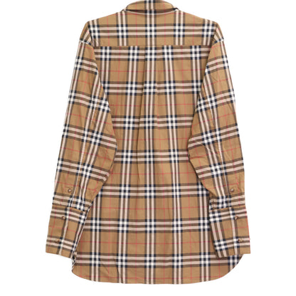 BURBERRY LONDON バーバリーロンドン 8084310 ﾌﾞﾗｳﾝ ﾃｨｯｼ期 ﾒｶﾞﾁｪｯｸ ｶｯﾀｰｼｬﾂ トップス 42