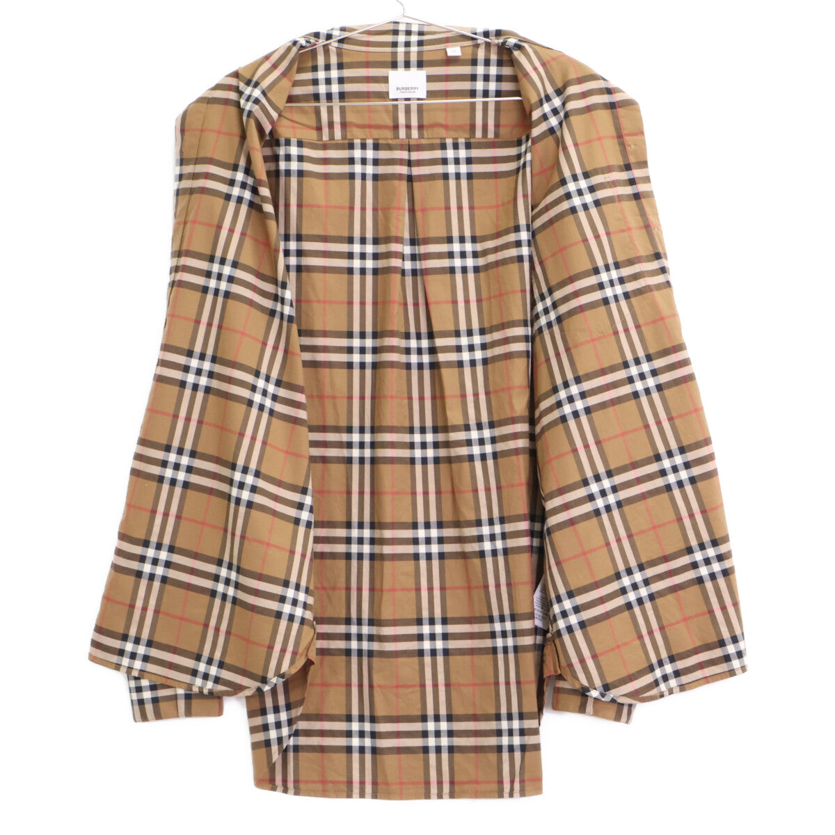 BURBERRY LONDON バーバリーロンドン 8084310 ﾌﾞﾗｳﾝ ﾃｨｯｼ期 ﾒｶﾞﾁｪｯｸ ｶｯﾀｰｼｬﾂ トップス 42