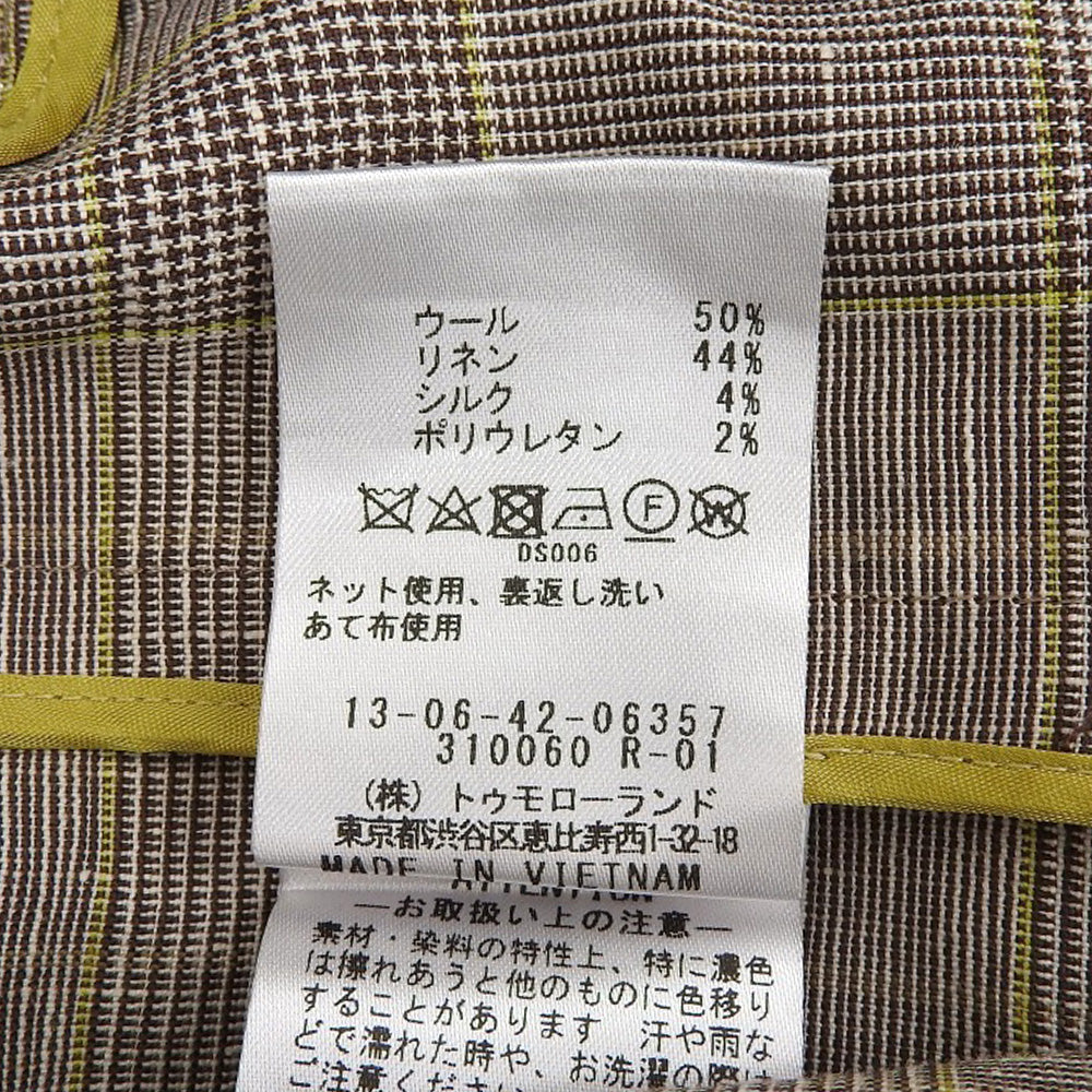 TOMORROWLAND トゥモローランド collection ウィンドブラウニー キュロット オールインワン レディース ブラウン系 36 24年製 ワンピース 36