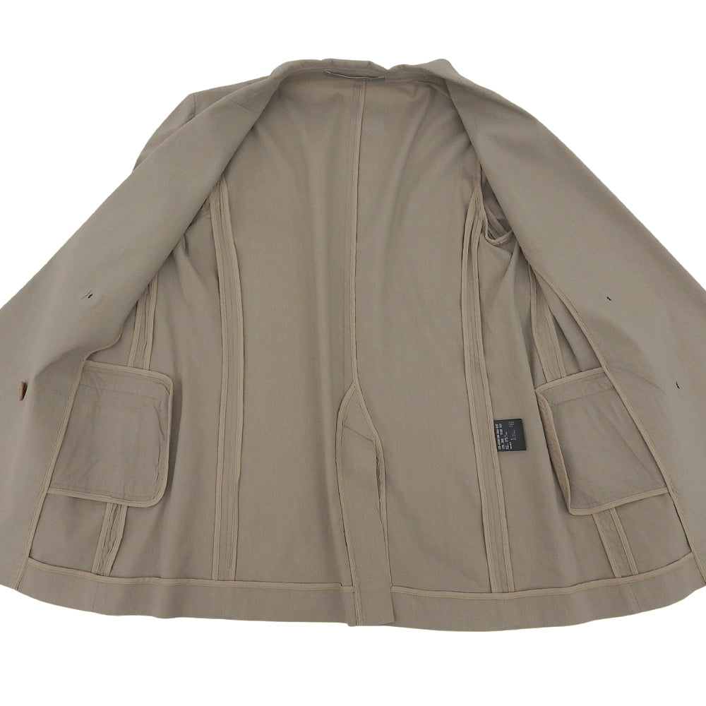 theory luxe セオリーリュクス 美品 リネン混 ダブルブレスト テーラード ジャケット レディース ベージュ S32 24SS 03-4204104 ジャケット S32