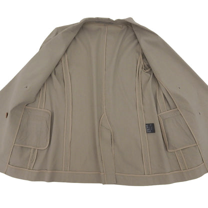 theory luxe セオリーリュクス 美品 リネン混 ダブルブレスト テーラード ジャケット レディース ベージュ S32 24SS 03-4204104 ジャケット S32