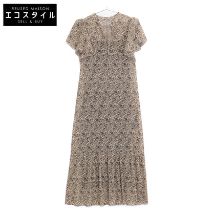 VIVIENNE TAM ヴィヴィアンタム ﾌﾞﾗｳﾝ ｷｬﾐｿｰﾙ付き -confiture- VARIOUS PRINTED DRESSES ワンピース 36