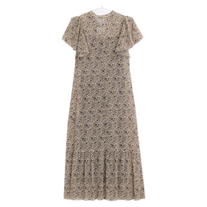 VIVIENNE TAM ヴィヴィアンタム ﾌﾞﾗｳﾝ ｷｬﾐｿｰﾙ付き -confiture- VARIOUS PRINTED DRESSES ワンピース 36