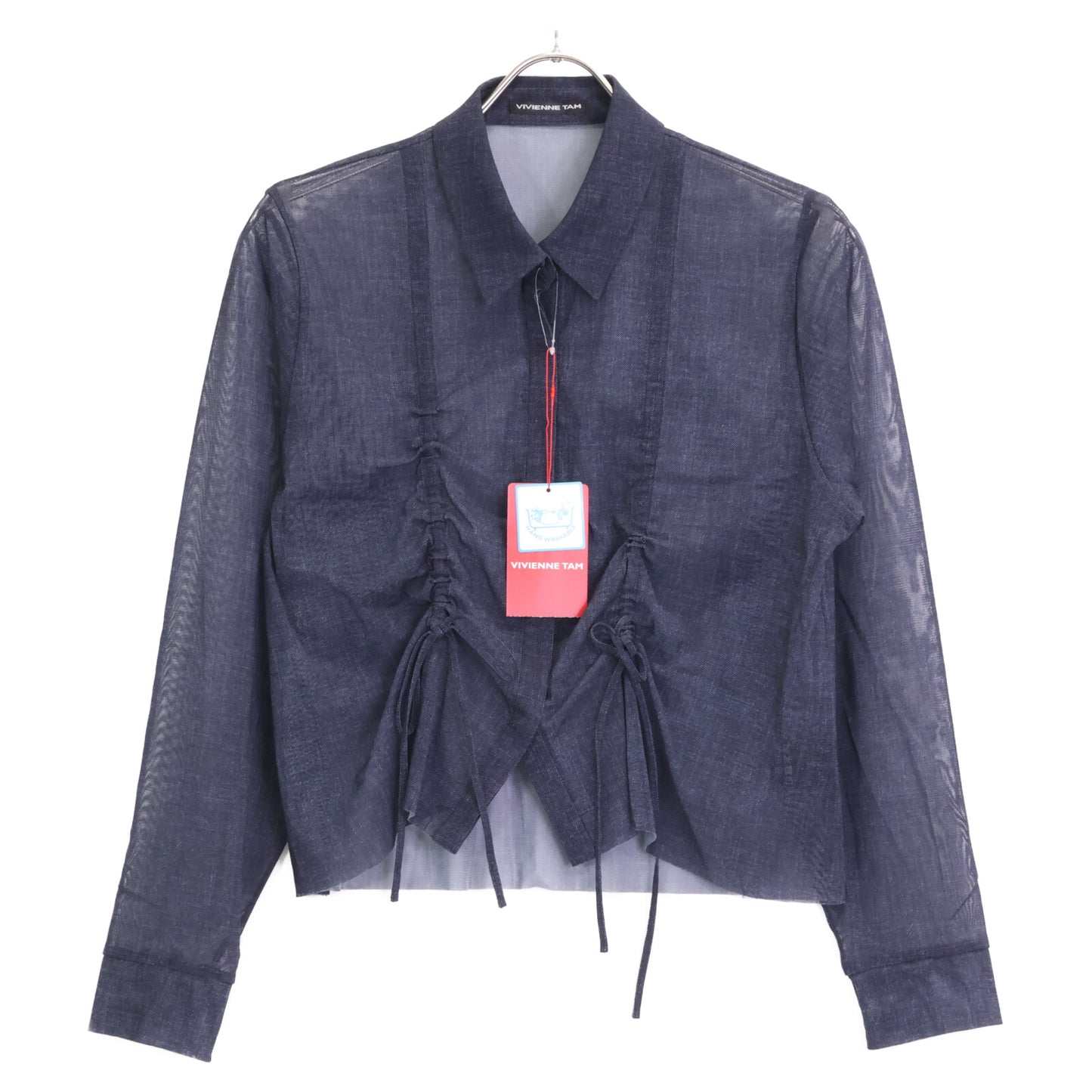 VIVIENNE TAM ヴィヴィアンタム 【美品】15175413 Sheer denim シアーデニム 長袖ブラウス/ トップス 38