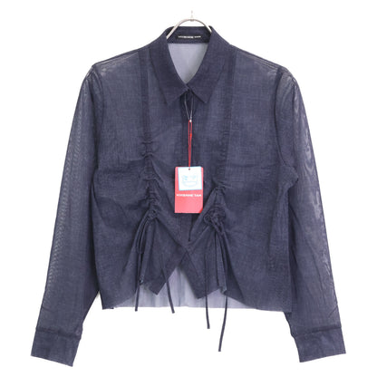 VIVIENNE TAM ヴィヴィアンタム 【美品】15175413 Sheer denim シアーデニム 長袖ブラウス/ トップス 38