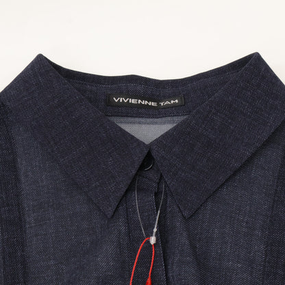 VIVIENNE TAM ヴィヴィアンタム 【美品】15175413 Sheer denim シアーデニム 長袖ブラウス/ トップス 38