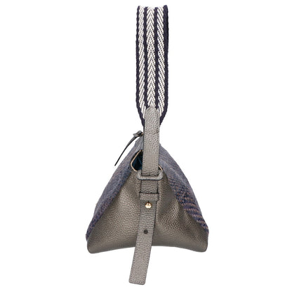 A.D.M.J. Accessoires De Mademoiselle ADMJ 【美品】ゴートレザーｘメッシュ ワンショルダーバッグ/ ハンドバッグ