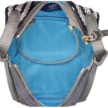 A.D.M.J. Accessoires De Mademoiselle ADMJ 【美品】ゴートレザーｘメッシュ ワンショルダーバッグ/ ハンドバッグ