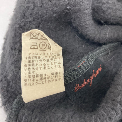 Babaghuri ババグーリ J0544UB661 24AW ﾁｬｺｰﾙ ｺｯﾄﾝ ﾘﾌﾞﾈｯｸ裏起毛ｽｳｪｯﾄ トップス M