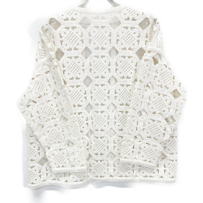 BALLSEY ボールジー ﾎﾜｲﾄ ｽｸｴｱﾓﾁｰﾌｴﾝﾌﾞﾛｲﾀﾞﾘｰ ﾉｰｶﾗｰｼﾞｬｹｯﾄ ジャケット 36