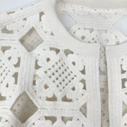 BALLSEY ボールジー ﾎﾜｲﾄ ｽｸｴｱﾓﾁｰﾌｴﾝﾌﾞﾛｲﾀﾞﾘｰ ﾉｰｶﾗｰｼﾞｬｹｯﾄ ジャケット 36