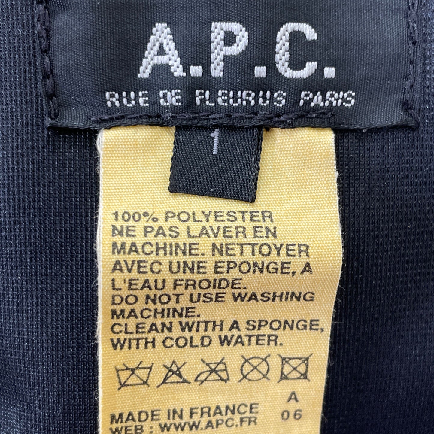 A.P.C. アーペーセー 90~00S ﾌﾗﾝｽ製 ﾅｲﾛﾝ ﾐﾘﾀﾘｰｼﾞｬｹｯﾄ ジャケット 1