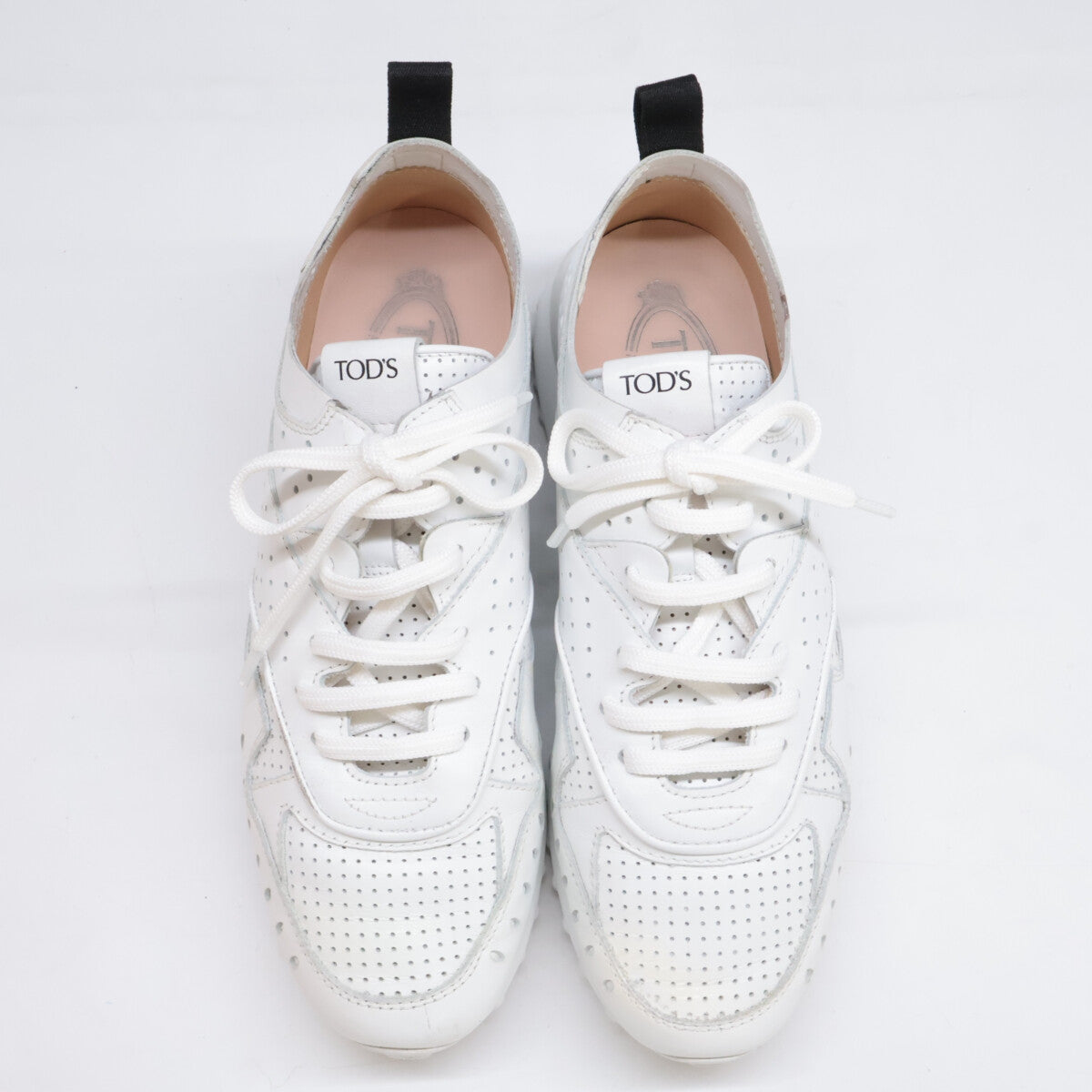 TOD'S トッズ Perforated Sneakers パンチングレザー シューズ 37 1/2