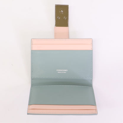 Salvatore Ferragamo サルヴァトーレフェラガモ 【美品】220552 HUG ハグ ガンチーニ カードケース