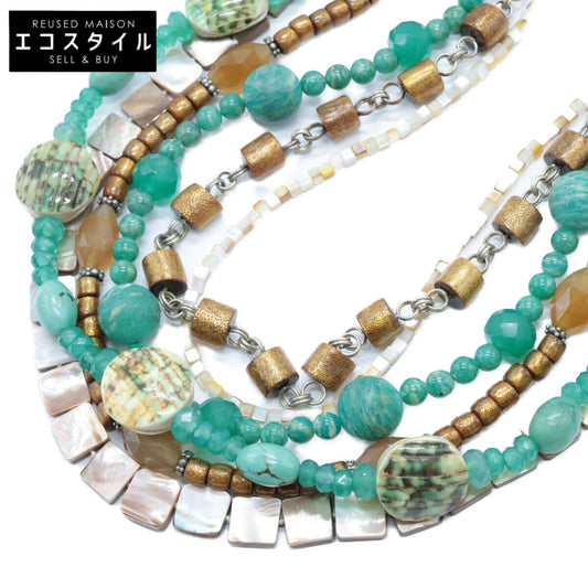 STEPHEN DWECK スティーブンデュエック 925 ターコイズ、パール、クォーツ、天然石 マルチストーン ネックレス