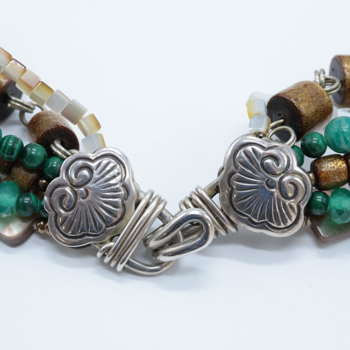 STEPHEN DWECK スティーブンデュエック 925 ターコイズ、パール、クォーツ、天然石 マルチストーン ネックレス