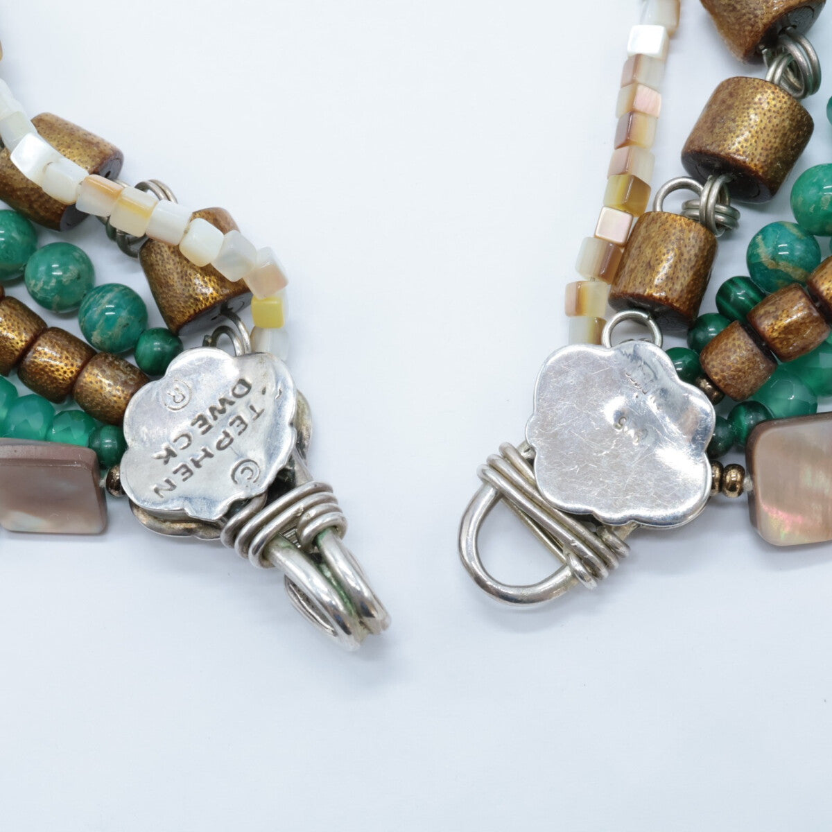 STEPHEN DWECK スティーブンデュエック 925 ターコイズ、パール、クォーツ、天然石 マルチストーン ネックレス