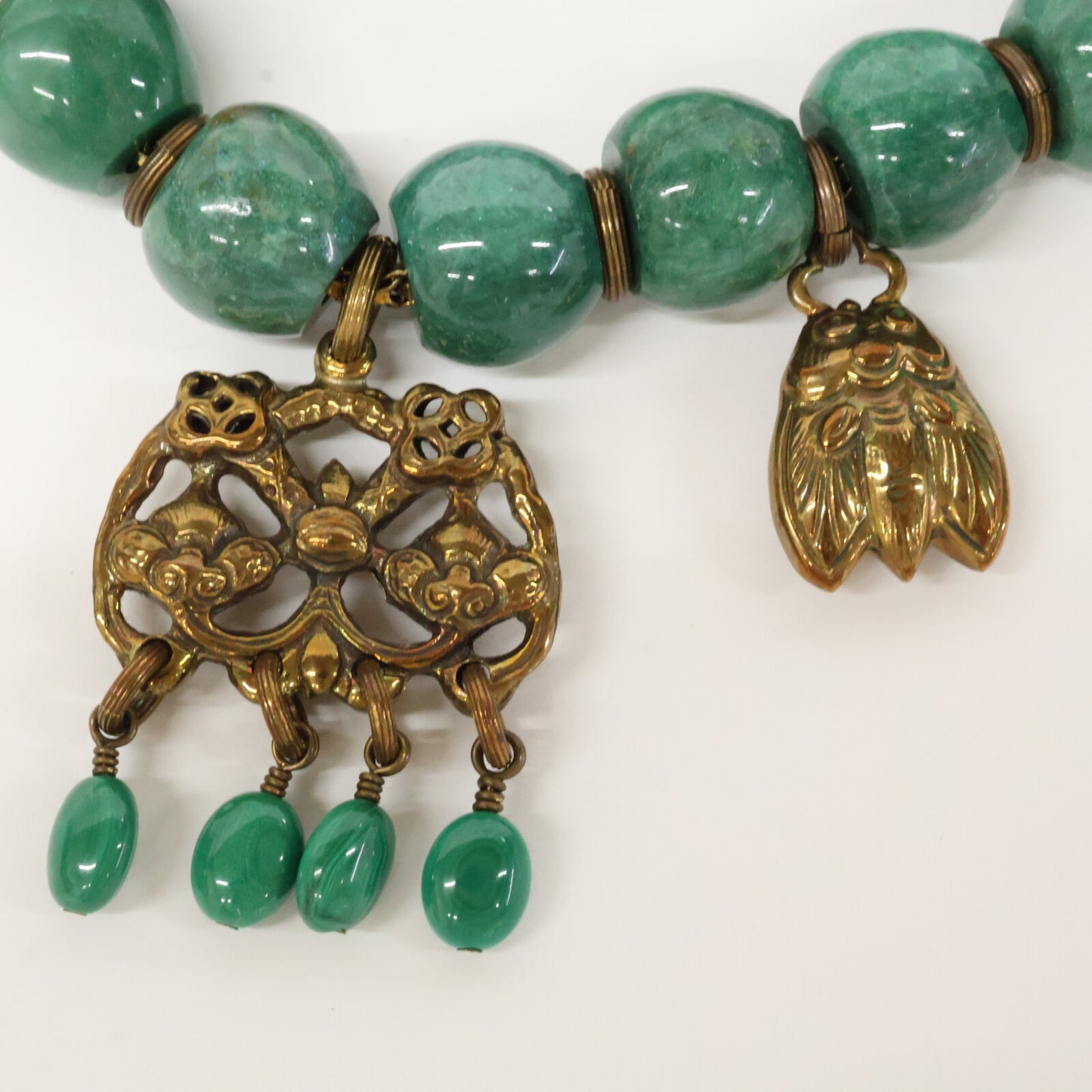 STEPHEN DWECK スティーブンデュエック チャーム付 グリーンターコイズ ブレスレット