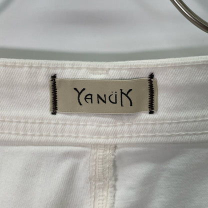 YANUK ヤヌーク 57142228 ｴｱﾘｰﾎﾜｲﾄ Really Light/Spill Proof ﾙｰｽﾞｽﾄﾚｰﾄ"JOAN" ﾃﾞﾆﾑﾊﾟﾝﾂ ボトムス 27