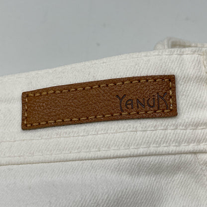 YANUK ヤヌーク 57142228 ｴｱﾘｰﾎﾜｲﾄ Really Light/Spill Proof ﾙｰｽﾞｽﾄﾚｰﾄ"JOAN" ﾃﾞﾆﾑﾊﾟﾝﾂ ボトムス 27