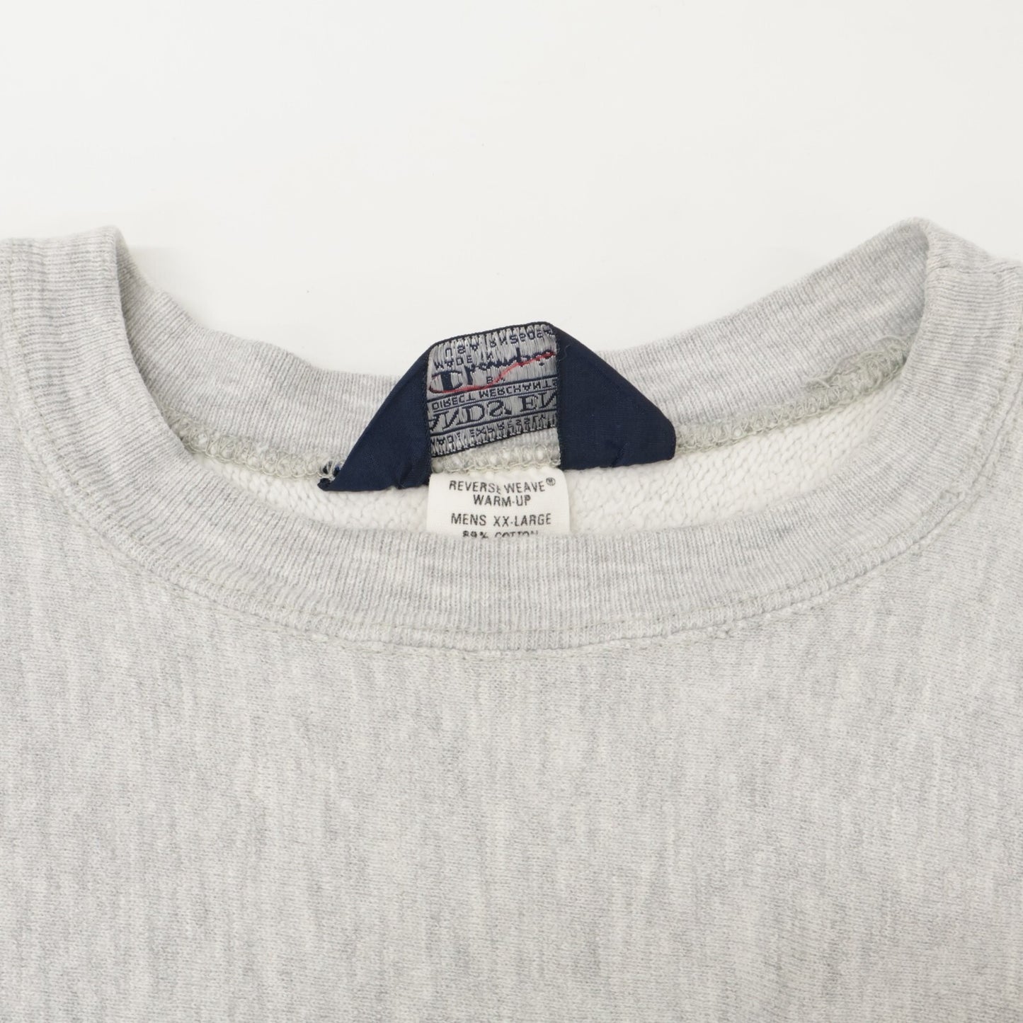 Champion チャンピオン 【LANDS'END】80's Wﾈｰﾑ ｸﾞﾚｰ 目無し ﾘﾊﾞｰｽｳｨｰﾌﾞｽｳｪｯﾄ トップス XXL