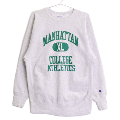 Champion チャンピオン 90's 刺繍タグ MANHATTAN リバースウィーブ スウェットシャツ/ トップス XL
