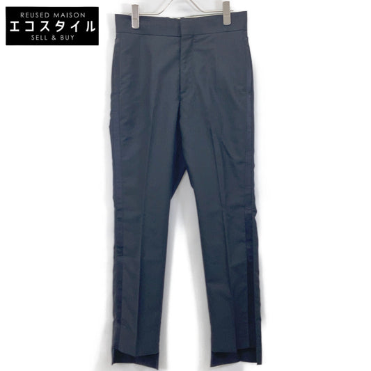 Chaos カオス CH005054ER ﾌﾞﾗｯｸ ｳｰﾙ×ﾓﾍｱ ｾﾝﾀｰﾌﾟﾚｽ ｻｲﾄﾞﾗｲﾝｿｳｼｮｸﾊﾟﾝﾂ ボトムス 表記無し