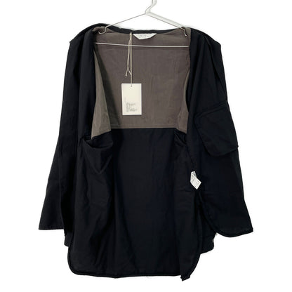 ANCELLM アンセルム ANC-SH71-B ﾌﾞﾗｯｸ WASH WOOL LONG SHIRT トップス 3