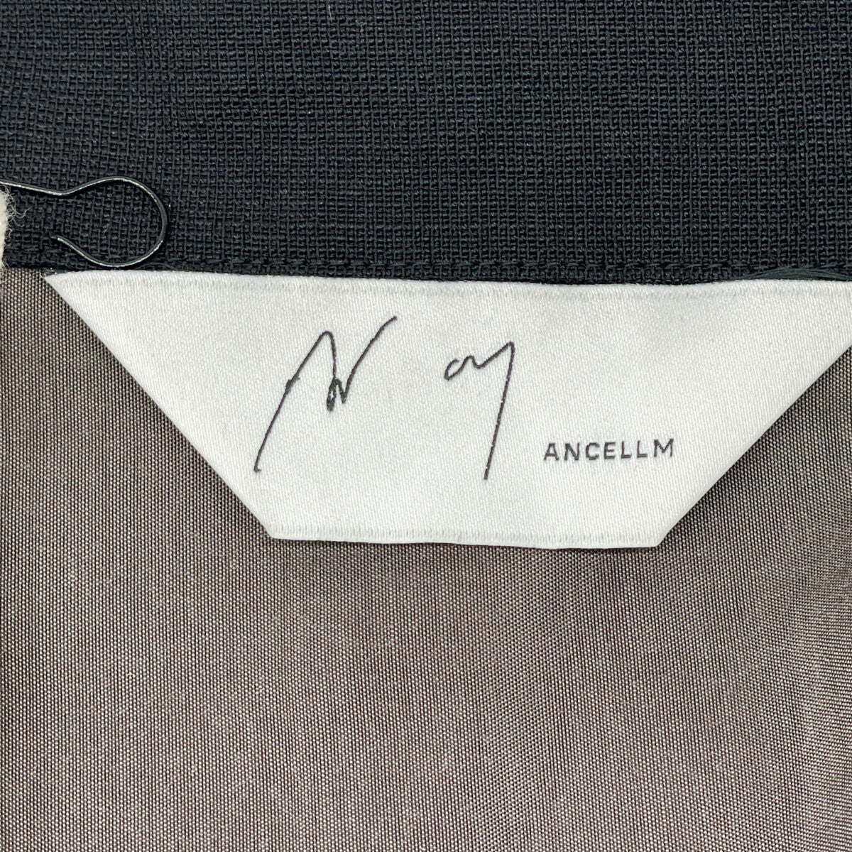 ANCELLM アンセルム ANC-SH71-B ﾌﾞﾗｯｸ WASH WOOL LONG SHIRT トップス 3